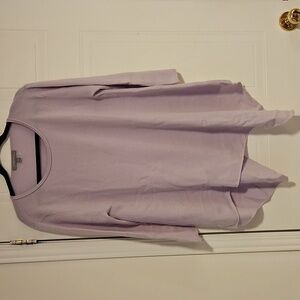Neiman Marcus 100% Cashmere Womens Lilac Color Sweater Size Large Asymmetric